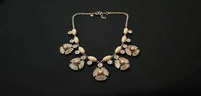 $15 • Buy J Crew Brass Crystal Drop Necklace