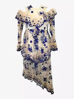 Alice McCall Electric Blue Mirage Gown Midi Dress Size 12 • $293.99