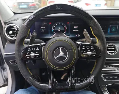 New Carbon Fiber LED Steering Wheel For Mercedes-Benz AMG G63 C63 E63 S63 2003+ • $1368
