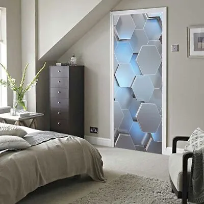£18.20 • Buy Home Decor Decals Removable Geometry Photo Wall Mural Wallpaper Door Sticker