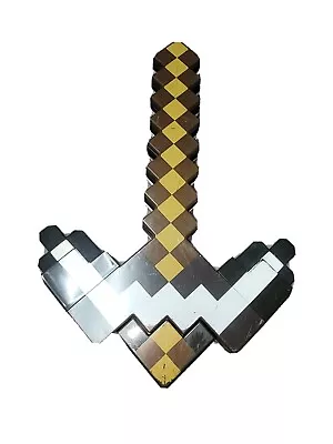 Mattel 2014 Minecraft Transforming 2 In 1 Iron Sword Pick Axe Toy Plastic & Foam • $0.99