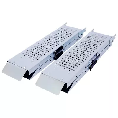 71'' Set Of 2 Tractor ATV Steel Loading Ramps Non-Slip 950 Lbs Max Folding Ramp • $88.62