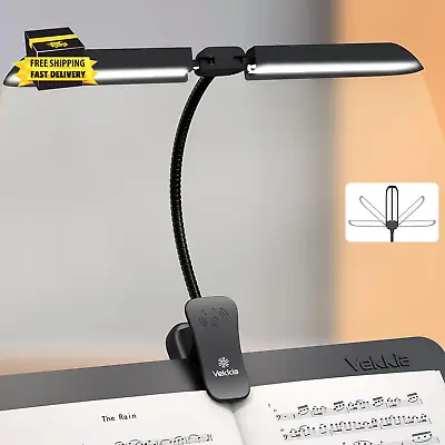 Folding Music Stand Light Portable 42 Led Rechargeable Super Bright Clip On Pia • $39.74