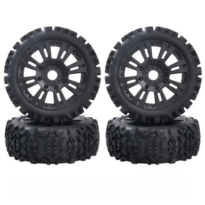 RC 1/8 Scale Off Road Buggy Tires And Wheels For 17mm Hex HPI HSP Kyosho • £38.27