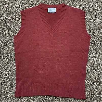 Vintage Lauren Knitwear Corp Women’s S Or M ? Burgundy Knit V-Neck Sweater Vest • $19.99