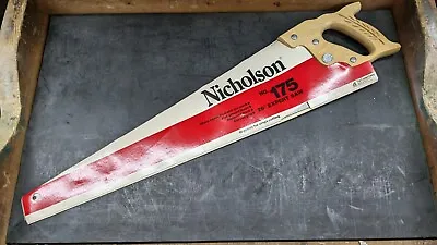 NOS Vintage Nicholson No. 105 26  Expert Handsaw 80086 • $29.99