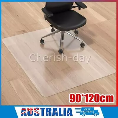 Chair Mat Carpet Hard Floor Protectors PVC Home Office Room Mats 120X90cm • $26.95