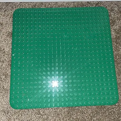 Lego Duplo Large Base Board Green Plate 15  X 15   34278  Round Corners • $12.63