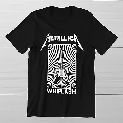 METALLICA Whiplash Headbanger T-Shirt Fender Gibson Les Paul Bass Guitar Hero T • $18.95