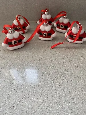 Father Xmas  Tree Decorations X 6 - Please See Photos • £2.50