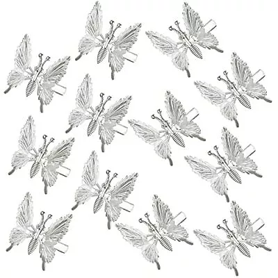 12 Pack Butterfly Hair Clips With Moving Wings Hair Barrettes Hair Pins • $13.61