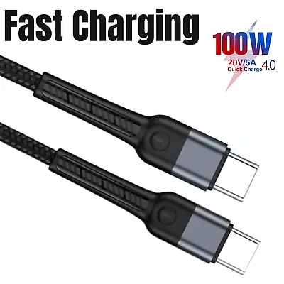 100w Fast Charger Type C USB Data Cable Lead For Samsung Galaxy S22 S21 S20 S10 • £2.99