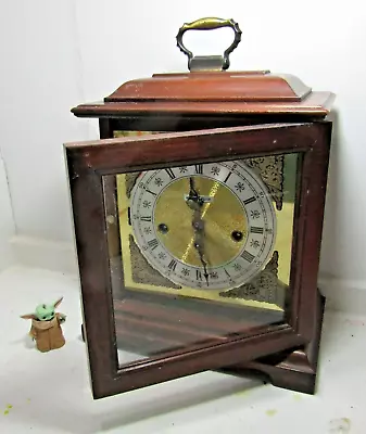 Vintage Howard Miller Model 612-437 Mantle Clock Franz Hermle Movement With Key • $166.66