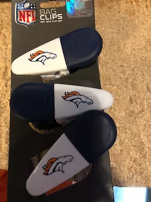 Denver Broncos--magnetic Chip Clips---- Set Of 3 • $9.97