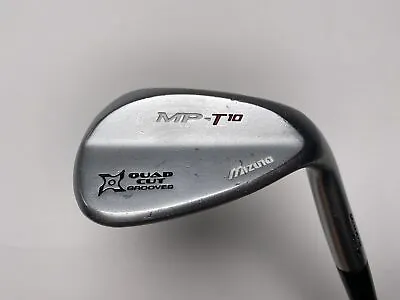 Mizuno MP-T 10 White Satin Chrome 56* 10 True Temper Dynamic Gold Wedge Steel RH • $37.99