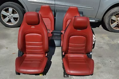 12-14 W204 Mercedes C63 Amg Coupe Front & Rear Seats Complete Seat Set Red • $1215