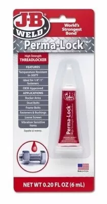 JB Weld Perma-Lock High Strength Threadlocker 6ml - 27106 • $12.50