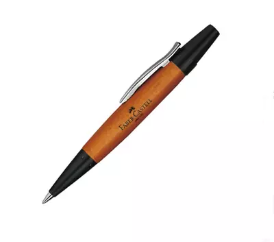 Faber-Castell Ballpoint Pen E-motion Wood Barrel Of Brown Maple Wood (#148301) • $50.25