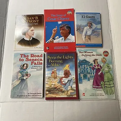 Teacher Lot Of 7 History El Guero Cesar Chavez Susan B. Anthony Mary O’keefe • $10.50