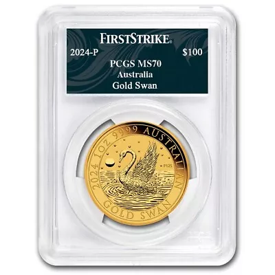 2024 Australia 1 Oz Gold Swan MS-70 PCGS (FS Swan Label) • $2524.19