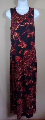 My Michelle Dress Women's Large. Sides Slit 17 P2P-57 L. Maxi Sleeveless. Floral • $12.50