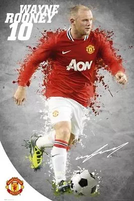 Wayne Rooney Unsigned Action Manchester United Poster Unframed - Brand New 238 • $16.19