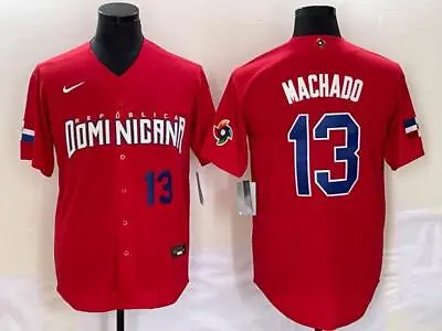 Manny Machado Dominican 2023 World Baseball Classic Jersey Red • $43.50