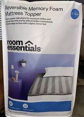 Reversible Memory Foam 1.5  Mattress Topper - Room Essentials XL TWIN • $32.99