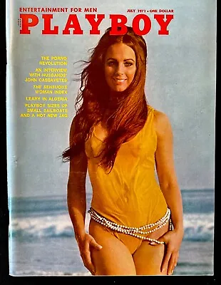 Vintage 1971 Playboy Magazine July W/ Centerfold HEATHER VAN EVERY Jaguar • $28