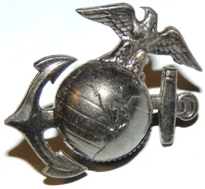 Vintage U.s. Marine Corps Eagle Globe Anchor Hat Lapel Pin Ega Usmc Insignia • $14.95