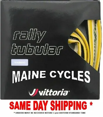 Vittoria Rally Tubular 700 X 25 Black Tan (gum)   USA BASED • $38.90