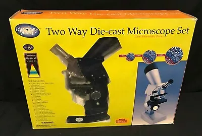 Discovery Planet Two Way Die Cast Microscope Set Homeschooling Gift • $18.99