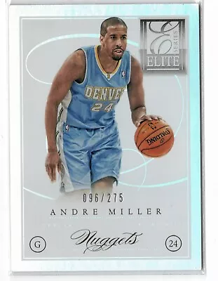 2012-13 Panini Elite Series ANDRE MILLER BASE CARD #151 NUGGETS /275 • $0.99