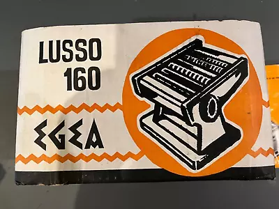 Vintage EGEA Lusso 160 PASTA MAKER - Made In Italy - Includes Directions And Box • $19.99