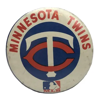 Vtg Minnesota Twins Baseball Pin Pinback Button Logo MLB PC USA 1968 • $8