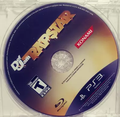 $10.99 • Buy Def Jam Rapstar Playstation 3 PS3 Video Game Disc Only Singing Rapping Music