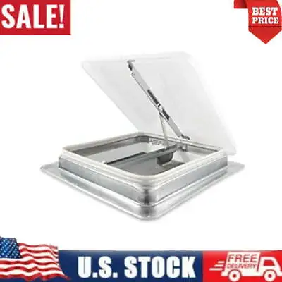 Roof Vent Cover W/ White Manual Lid Camper Trailer Leak Resistant Weather Tight • $69.23