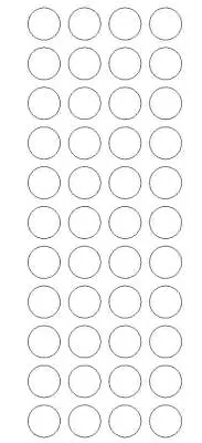 $2.95 • Buy 3/4  Clear Round Color Code Inventory Label Dot Stickers Package Seals