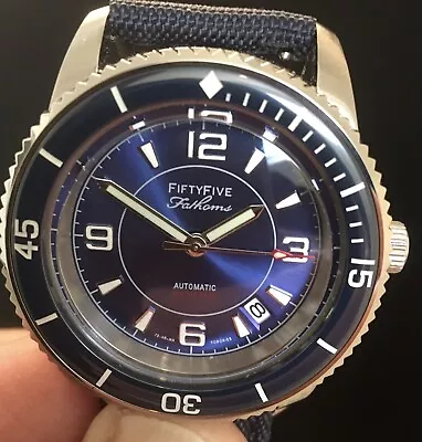 Blancpain Blue Tribute Sailcloth Strap • $325