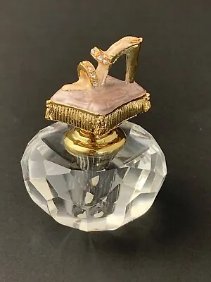 $22.99 • Buy Crystal Perfume Bottle Jeweled Sandal Stopper Princess Boudoir Vanity Prismatic