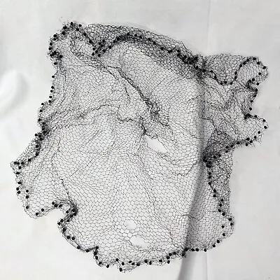 Vintage Millinery Hat Making Lace Trim Mesh Net Velvet Polka Dot Edging • $7.99