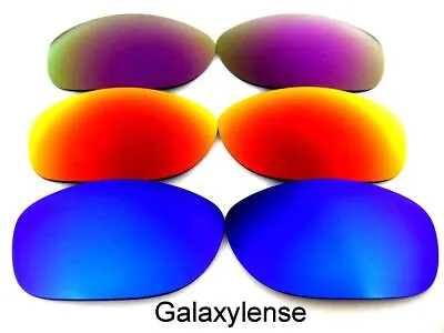 Galaxy Replacement Lenses For Oakley Pit Bull Blue&Red&Purple Polarized 3 Pairs • $14.38