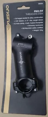 Origin8 Pro Fit Stem 25.4mm 80mm +/-17  Degree Black Aluminum ISO Mountain 120g • $35.99