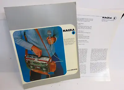 Nagra E Audio Kudelski 4.2 Spec Sheet Advertisement Reel To Reel Tape Recorder • $129.99