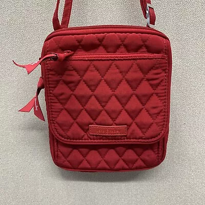 Vera Bradley Mini Hipster In Tango Red Microfiber (041731) • $0.01