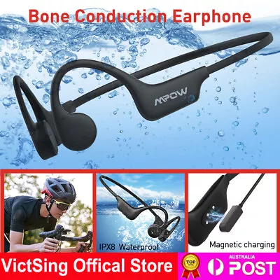 Mpow Bone Conduction Bluetooth Headphones Open Ear Sport Wireless Earphones IPX8 • $48.44