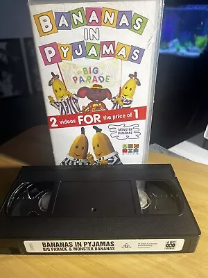 Bananas In Pyjamas : The Big Parade / Monster Bananas VHS VIDEO TAPE (kids) • $18