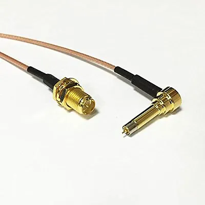 RP SMA Female Jack To MS156 Male RA Angle Connector Cable RG178 15cm 6  NEW Goo • $12.64