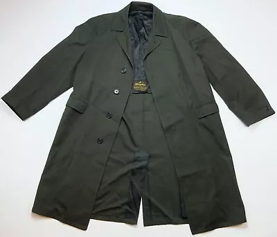 Rare VTG ALLIGATOR Gold Label Long Blazer Trench Coat Overcoat Dress Jacket 90s • $59.99