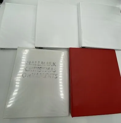 3 Ring Binder Various Sizes Red And White 1 1.5 & 2  - Pre-Owned Used - Lot Of 5 • $9.99
